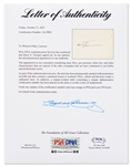 Signatures of President Harry Truman with Six of the Enola Gay Crew -- Matted with a 16'' x 20'' Photo of the Hiroshima Bombing -- With PSA/DNA COAs