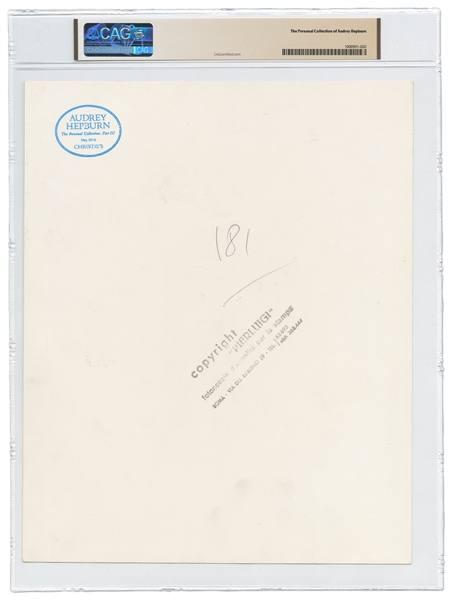 Audrey Hepburn's Personally Owned Photo From ''The Nun's Story'' in a Wedding Veil -- Taken by Photographer Pierluigi Praturlon, Measuring 9.5'' x 11.75'' -- Encapsulated by CAG