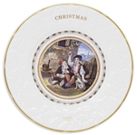Margaret Thatcher Personally Owned Christmas Plate, Made of Porcelain China, Dated 1987