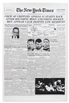 Fred Haise Signed ''New York Times'' Poster From 15 April 1970, Reporting on the Perilous Apollo 13 Mission -- Haise Also Writes, '''Houston, we've had a problem here!'''