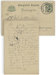 Nobel Prize Winning Physicist Wilhelm Wien Autograph Postcard Signed