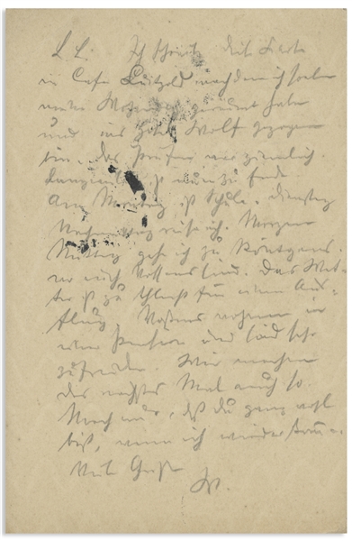 Nobel Prize Winning Physicist Wilhelm Wien Autograph Postcard Signed