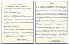 Alexander Butterfield Signed Handwritten Manuscript, Documenting His Testimony Before the Watergate Committee That Led to Nixons Resignation -- ...I was aware of listening devices, yes sir...