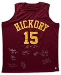 Hoosiers Cast-Signed Hickory Basketball Jersey -- Including Gene Hackman