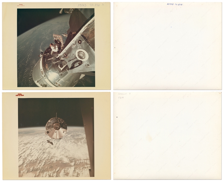 Outstanding Collection of 38 Original NASA Photos from the Apollo Program -- Includes 31 Red Number Photos on ''A Kodak Paper'', 6 Black Numbered Photos & Additional Photo on ''A Kodak Paper''