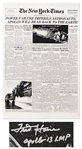 Fred Haise Signed New York Times Poster From 14 April 1970, With Dramatic Reporting on the Apollo 13 Disaster -- Haise Also Writes, Houston, weve had a problem here!