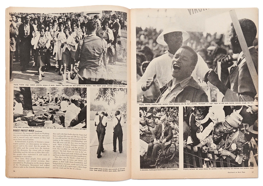 ''Ebony'' Magazine from November 1963 with March on Washington Coverage