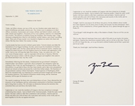 George W. Bush Signed 9/11 Speech -- With Beckett COA