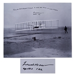 Dramatic 20 x 16 Photo Signed by Astronaut Frank Borman -- Reflecting on the Remarkable Progress of Aeronautics in the 20th Century