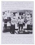 Star Trek Cast-Signed 14'' x 11'' Photo -- With William Shatner Additionally Handwriting the Famous Opening Sequence