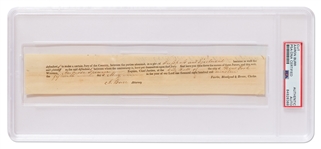 Aaron Burr Signature -- Encapsulated by PSA/DNA