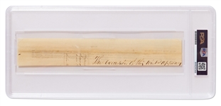 Aaron Burr Signature -- Encapsulated by PSA/DNA
