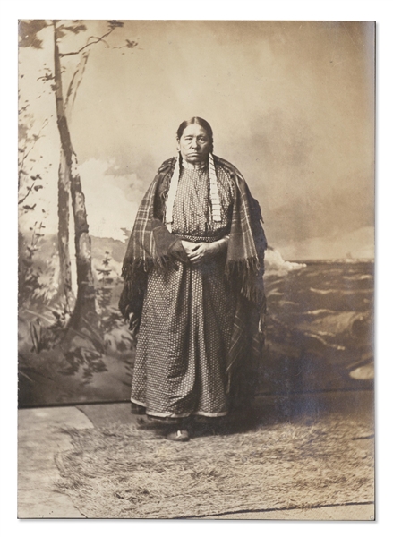 Lot of Three Photographs by David F. Barry -- Includes the Famous Photo of Crow Foot, Sitting Bull's Son Who Was Killed Alongside His Father by Federal Agents