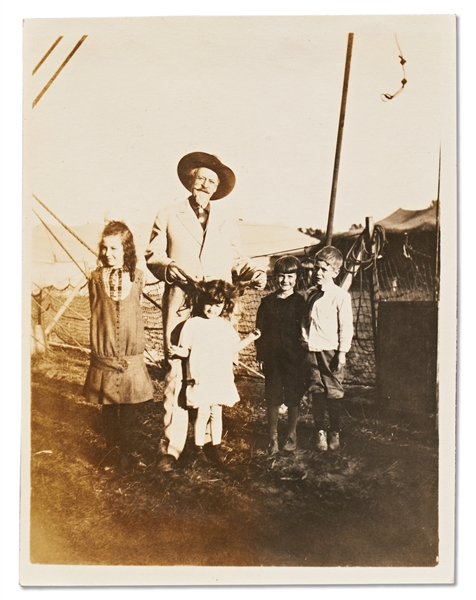 Lot of Three Photographs by David F. Barry -- Includes Two Photos of Buffalo Bill Cody & One of Chief Crow King, Military Leader at Little Bighorn
