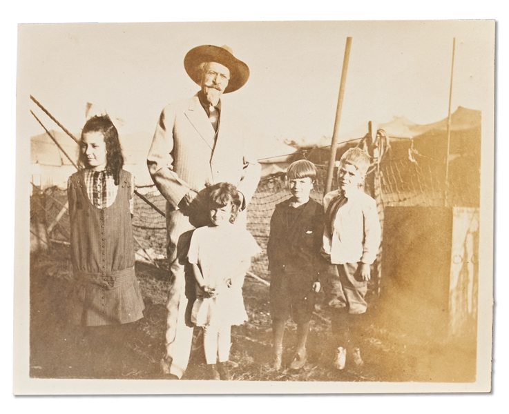 Lot of Three Photographs by David F. Barry -- Includes Two Photos of Buffalo Bill Cody & One of Chief Crow King, Military Leader at Little Bighorn