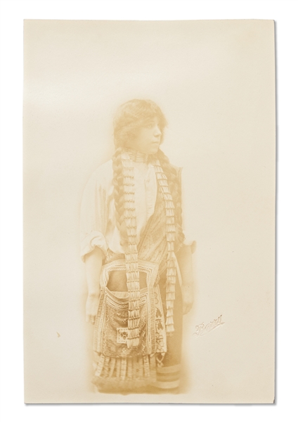 Lot of Three Photographs by David F. Barry -- Portraits of Chief Rain-in-the-Face and His Wife, a Sioux Woman and Her Child, & a ''Quarter breed'' Sioux Woman