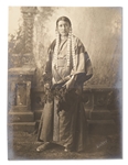 Photograph by David F. Barry of a Sioux Woman Identified as Winona or Shooting Star / A Sioux Beauty