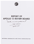 Fred Haise Signed Souvenir Copy of the Apollo 13 Review Board -- Haise Writes: Houston, weve had a problem here!