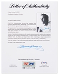 Dr. Christiaan Barnard Signed Photo -- Barnard Performed the First Human Heart Transplant Operation -- With PSA/DNA COA