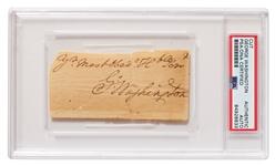 George Washington Handwriting & Signature, Encapsulated by PSA/DNA