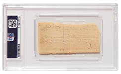 George Washington Handwriting & Signature, Encapsulated by PSA/DNA