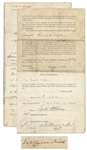 Winston Churchill Naturalization Document Signed as Home Secretary -- With PSA/DNA COA