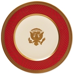 Ronald Reagan White House Service Plate China from the Lenox Exhibit Collection -- Formal Design Used for State Dinners