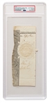 Alexander Hamilton Signature as Treasury Secretary, Encapsulated by PSA/DNA