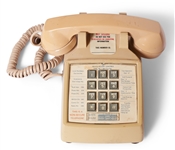 White House Used Telephone -- With White House Label on Directory Plate