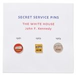 Set of Three Secret Service Lapel Pins from the John F. Kennedy Administration -- From the Collection of Dr. Dean W. Rudoy