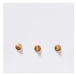 Set of Three Secret Service Lapel Pins from the John F. Kennedy Administration -- From the Collection of Dr. Dean W. Rudoy