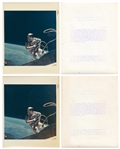 Large Lot of NASA Red Number Photos -- Includes 15 Gemini 4 Red Number Photos & Two Apollo 11 Photos