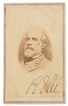 Scarce Robert E. Lee Signed CDV Photo in His Generals Uniform -- With Bold, Clear Signature -- With University Archives COA