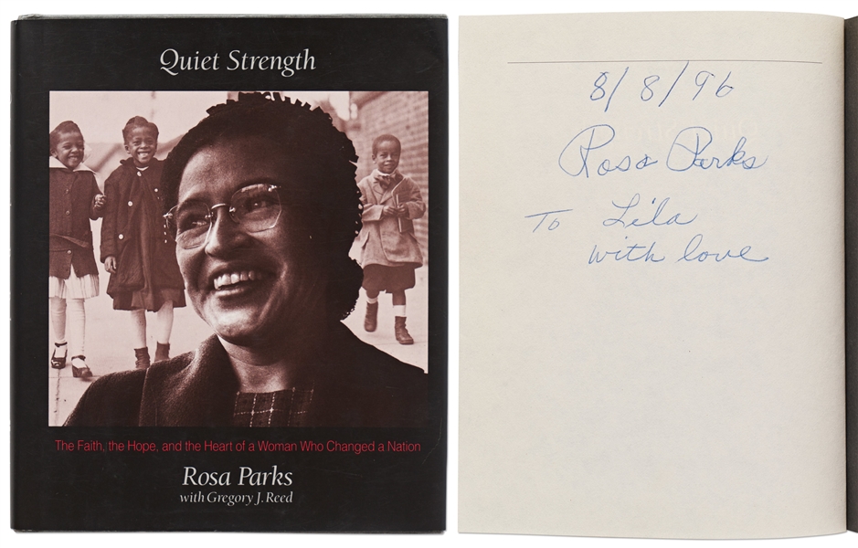 Rosa Parks Signed First Edition of Her Memoir Quiet Strength -- Near Fine Condition in Original Dust Jacket