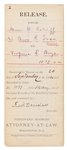 Frederick Douglass Document Signed as Recorder of Deeds