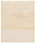 General William T. Sherman Autograph Letter Signed -- Sherman Writes a Glowing Letter to West Point Drawing Professor & Artist Robert W. Weir