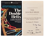 James Watson & Francis Crick Signed The Double Helix -- With University Archives COA