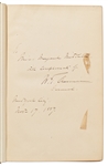 General William T. Sherman Signed Volume of His Memoirs