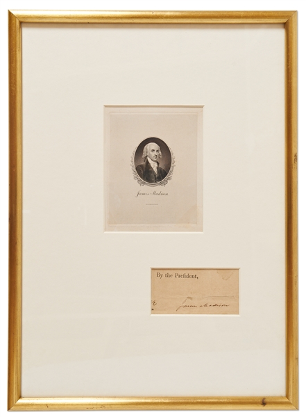 James Madison Signature as President