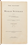 Susan B. Anthony Signed First Edition Volume of ''The History of Women's Suffrage''