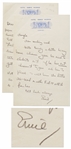 Ernest Hemingway Autograph Letter Signed on To Have and Have Not -- ...About the Have and Not price, I would take 12,500. As matter of fact, would take 10 cash due to the censorship angle...