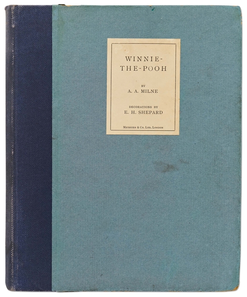 A.A. Milne & Ernest H. Shepard Signed 1926 Large Paper Limited Edition of ''Winnie-the-Pooh'' -- With Fold-Out Map of Hundred Aker Wood