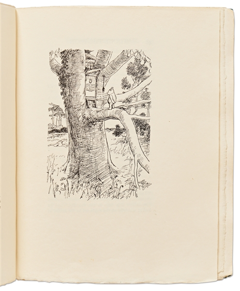 A.A. Milne & Ernest H. Shepard Signed 1926 Large Paper Limited Edition of ''Winnie-the-Pooh'' -- With Fold-Out Map of Hundred Aker Wood