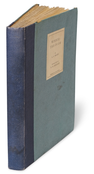 A.A. Milne & Ernest H. Shepard Signed 1926 Large Paper Limited Edition of ''Winnie-the-Pooh'' -- With Fold-Out Map of Hundred Aker Wood