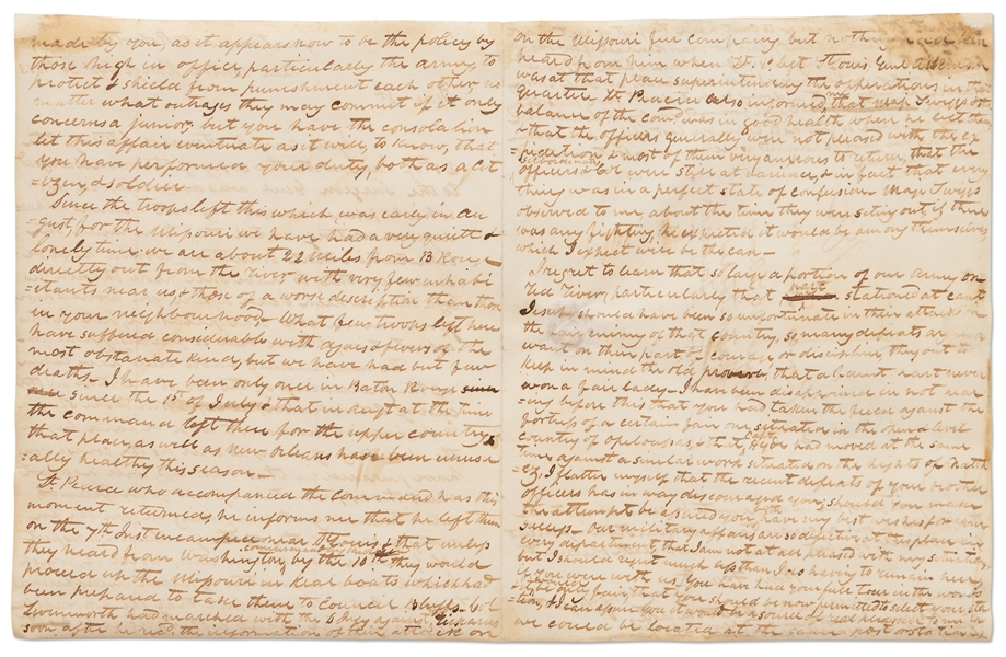 Zachary Taylor Autograph Letter Signed -- ''...I regret to learn that so large a portion of our army...should have been so unfortunate in their attacks...a faint heart never won fair lady...''