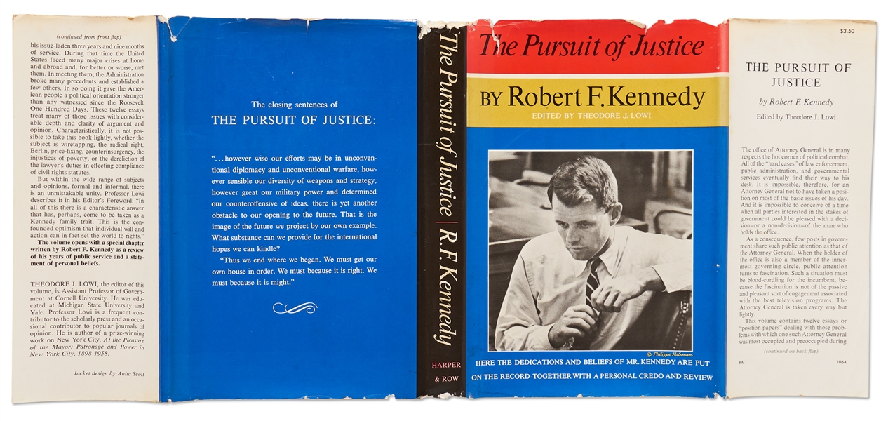 Robert F. Kennedy Signed First Edition of ''The Pursuit of Justice''