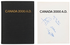 Apollo 11 Crew-Signed Book -- Boldly Signed by All Three -- With Zarelli COA