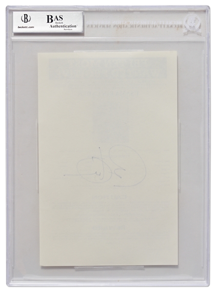 Barack Obama Signed Souvenir Photo of Osama bin Laden's FBI Most Wanted Poster -- Beckett Slabbed