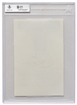 Barack Obama Signed Souvenir Photo of Osama bin Laden's FBI Most Wanted Poster -- Beckett Slabbed