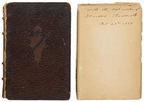 Theodore Roosevelt Signed Copy of His Biography Oliver Cromwell -- Signed by Roosevelt as President